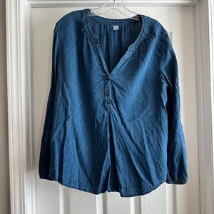 Blue denim blouse - old navy